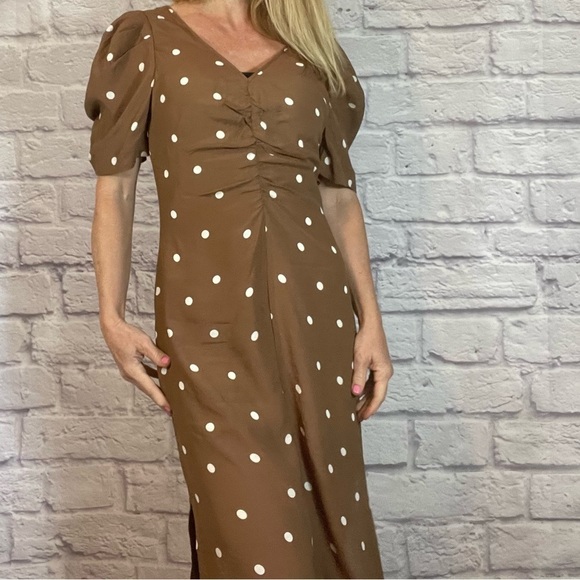NWT Anthropolohie Baum und Pherdgarten silk midi dress - Picture 1 of 10